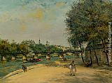 Institut de Framce et le Pont des Arts by Jean Francois Raffaelli